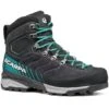 Scarpa Mescalito TRK GTX Women's Shoes - Dark Anthracite/tropical Green